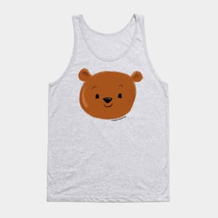 Cute Bear Face Tank Top